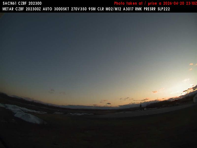 Web Cam image of Bathurst Airport (West)