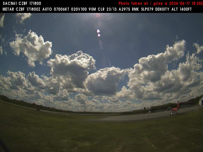 Web Cam image of Bathurst Airport (West)