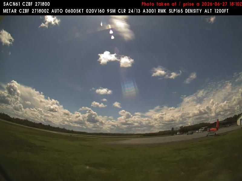 Web Cam image of Bathurst Airport (West)