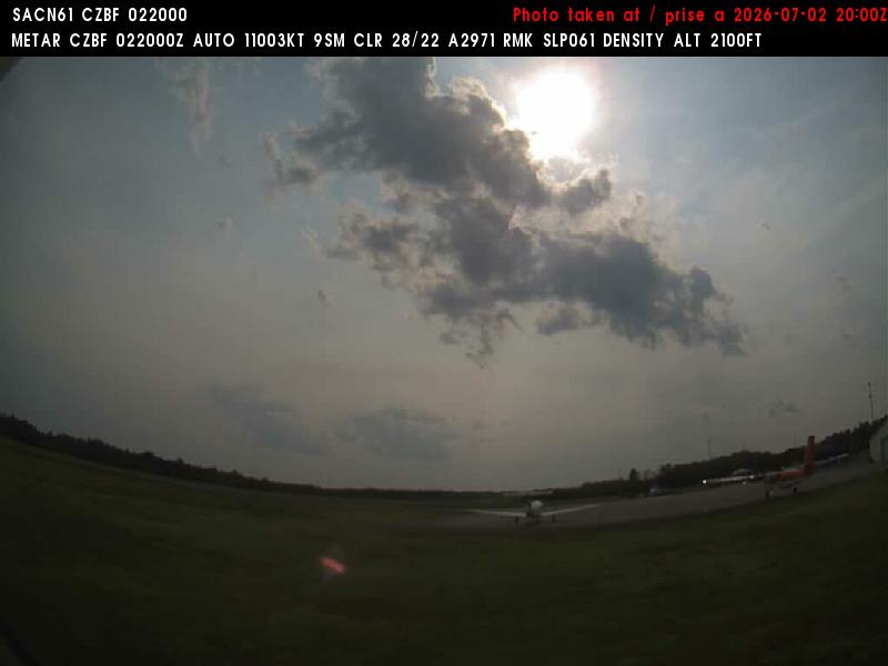 Web Cam image of Bathurst Airport (West)