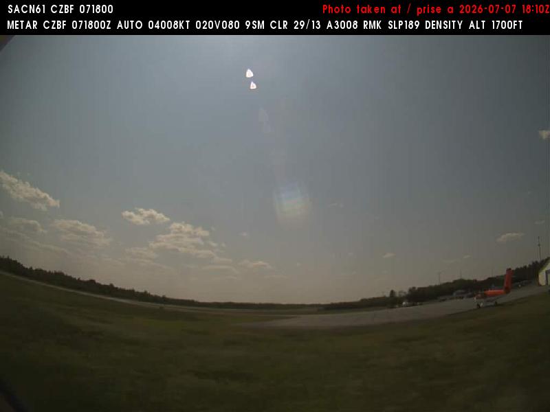 Web Cam image of Bathurst Airport (West)