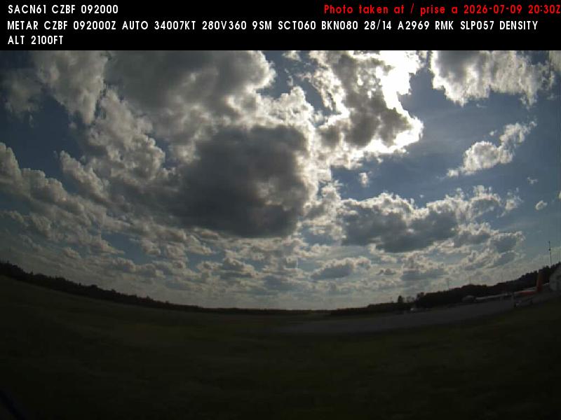 Web Cam image of Bathurst Airport (West)