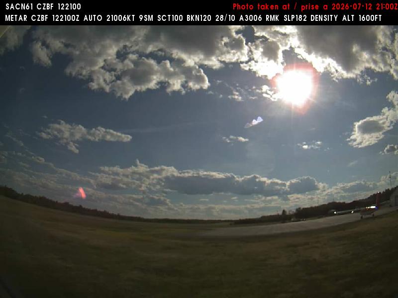 Web Cam image of Bathurst Airport (West)