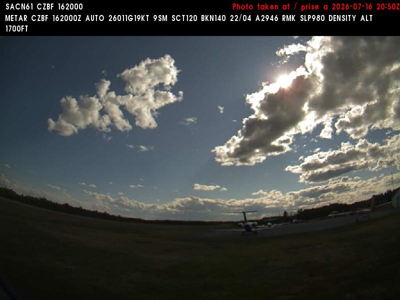 Web Cam image of Bathurst Airport (West)