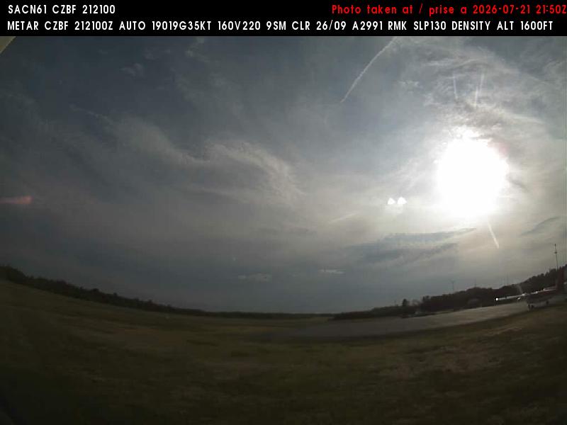 Web Cam image of Bathurst Airport (West)