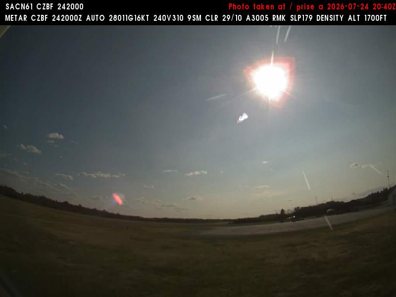 Web Cam image of Bathurst Airport (West)