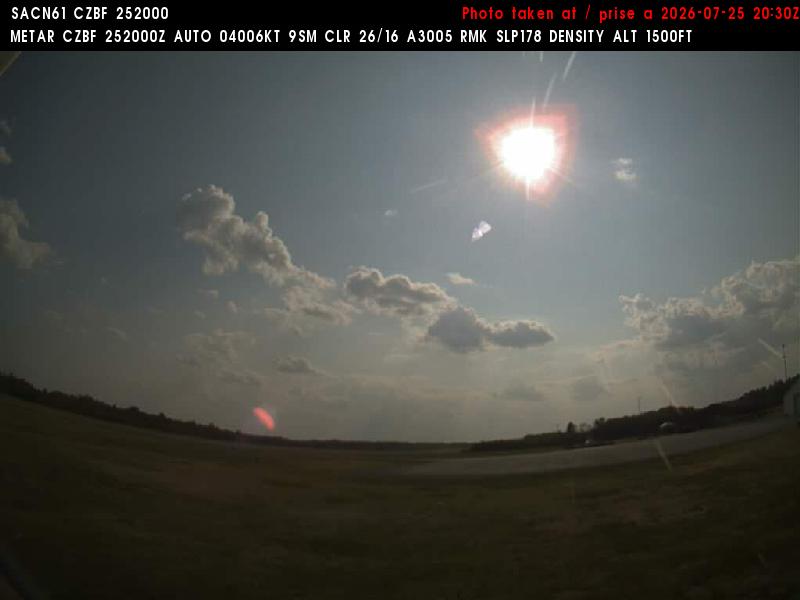 Web Cam image of Bathurst Airport (West)