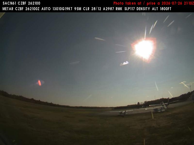 Web Cam image of Bathurst Airport (West)