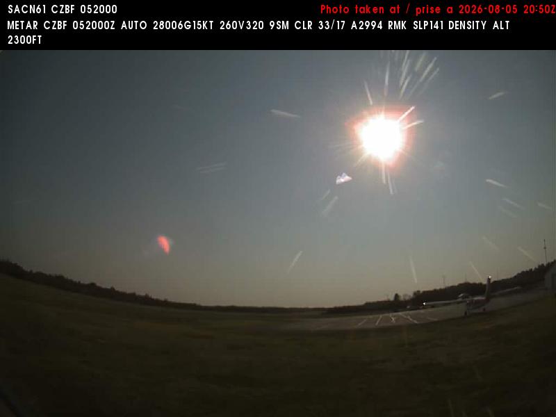 Web Cam image of Bathurst Airport (West)