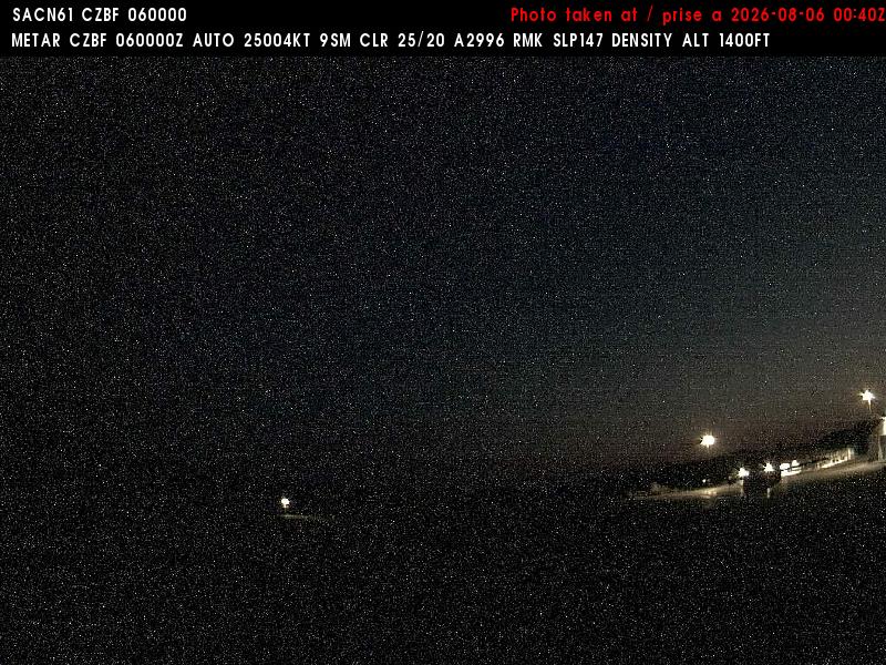 Web Cam image of Bathurst Airport (West)