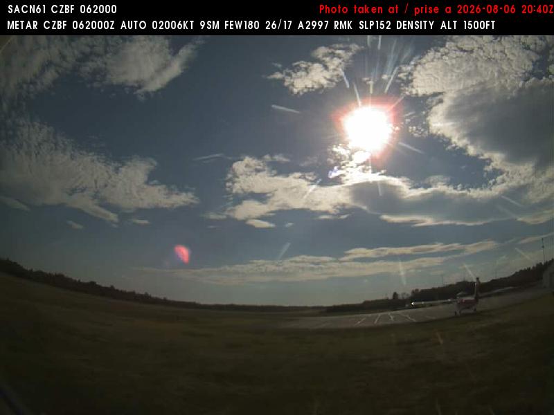 Web Cam image of Bathurst Airport (West)