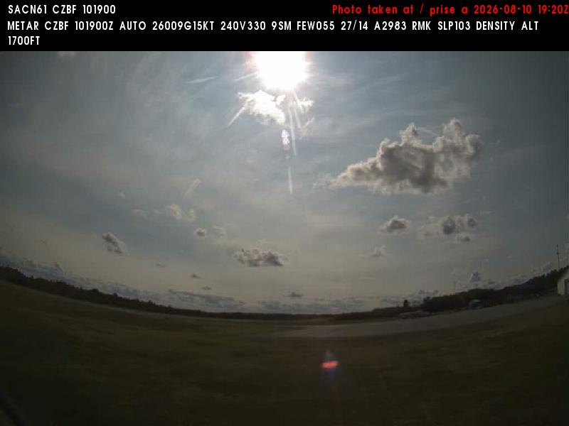 Web Cam image of Bathurst Airport (West)